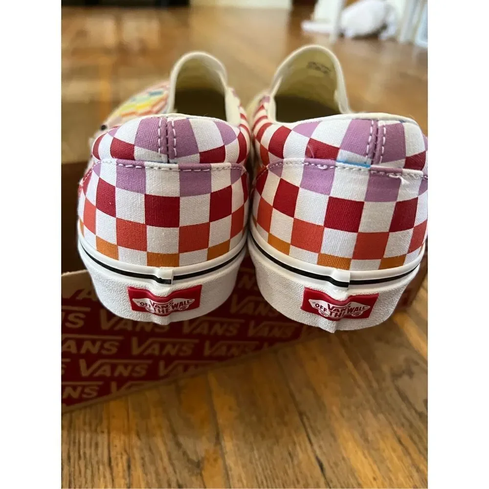 Vans Classic Slip On Multi Color Checkerboard